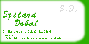 szilard dobal business card