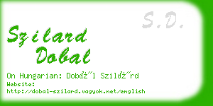 szilard dobal business card